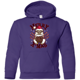 Sweatshirts Purple / YS Merry X-Mas Youth Hoodie