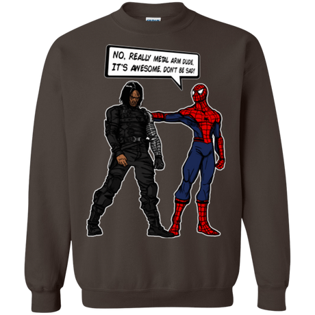 Sweatshirts Dark Chocolate / Small Metal Arm Dude Crewneck Sweatshirt