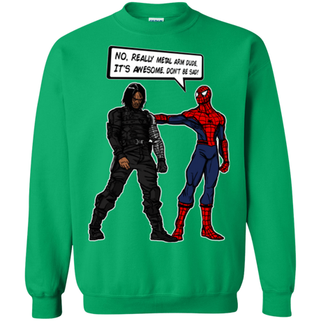 Sweatshirts Irish Green / Small Metal Arm Dude Crewneck Sweatshirt