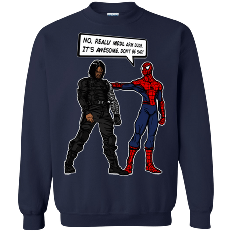 Sweatshirts Navy / Small Metal Arm Dude Crewneck Sweatshirt