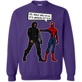 Sweatshirts Purple / Small Metal Arm Dude Crewneck Sweatshirt
