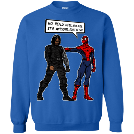 Sweatshirts Royal / Small Metal Arm Dude Crewneck Sweatshirt