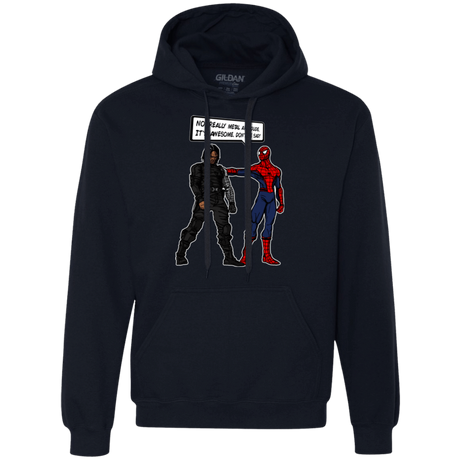 Sweatshirts Navy / Small Metal Arm Dude Premium Fleece Hoodie