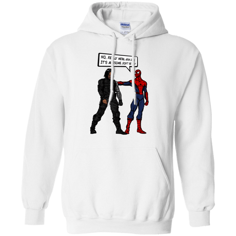 Sweatshirts White / Small Metal Arm Dude Pullover Hoodie