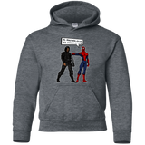 Sweatshirts Dark Heather / YS Metal Arm Dude Youth Hoodie