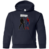 Sweatshirts Navy / YS Metal Arm Dude Youth Hoodie