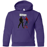Sweatshirts Purple / YS Metal Arm Dude Youth Hoodie