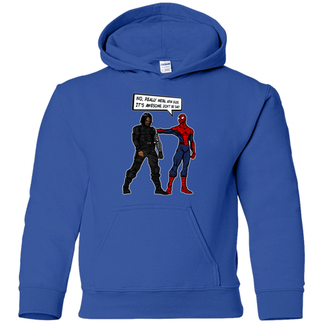 Sweatshirts Royal / YS Metal Arm Dude Youth Hoodie