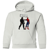 Sweatshirts White / YS Metal Arm Dude Youth Hoodie