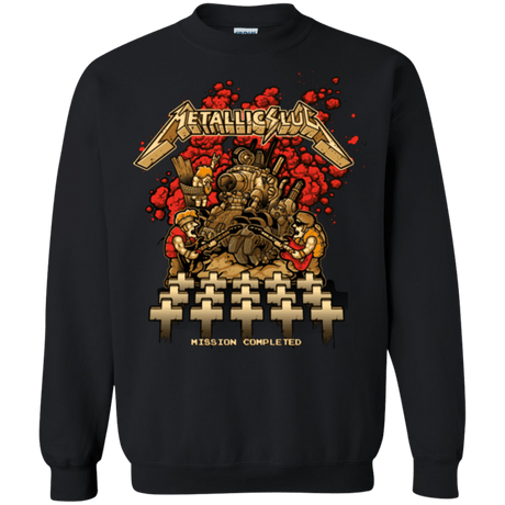 Sweatshirts Black / Small METALLIC SLUG Crewneck Sweatshirt