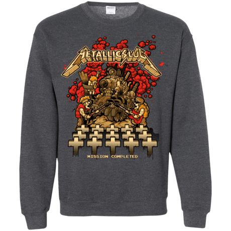 Sweatshirts Dark Heather / Small METALLIC SLUG Crewneck Sweatshirt