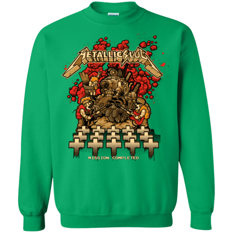 Sweatshirts Irish Green / Small METALLIC SLUG Crewneck Sweatshirt