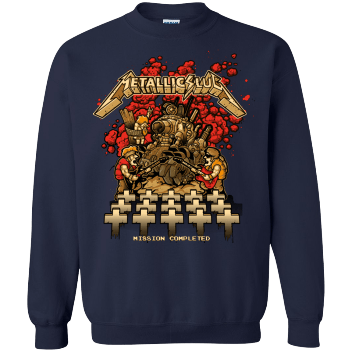 Sweatshirts Navy / Small METALLIC SLUG Crewneck Sweatshirt