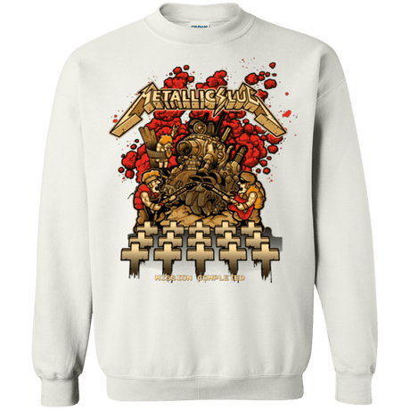 Sweatshirts White / Small METALLIC SLUG Crewneck Sweatshirt