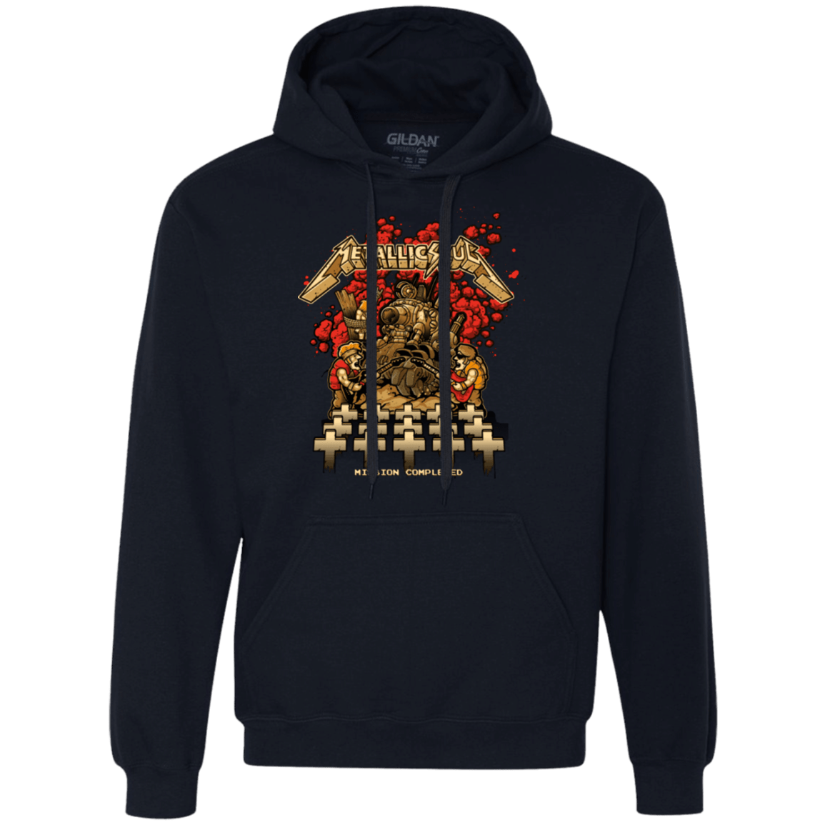 Sweatshirts Navy / Small METALLIC SLUG Premium Fleece Hoodie