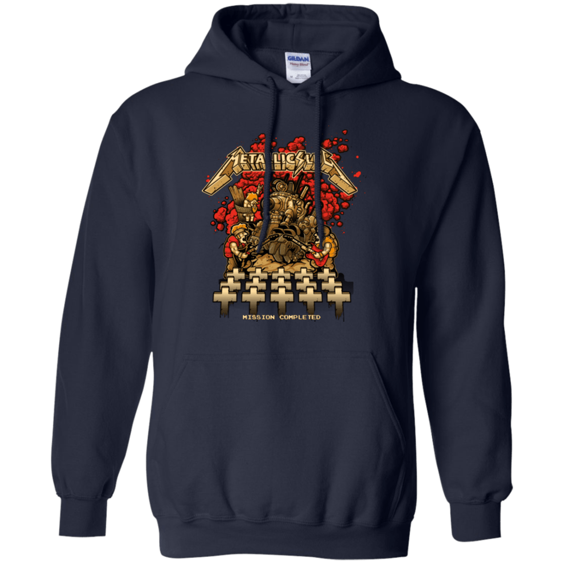 Sweatshirts Navy / Small METALLIC SLUG Pullover Hoodie