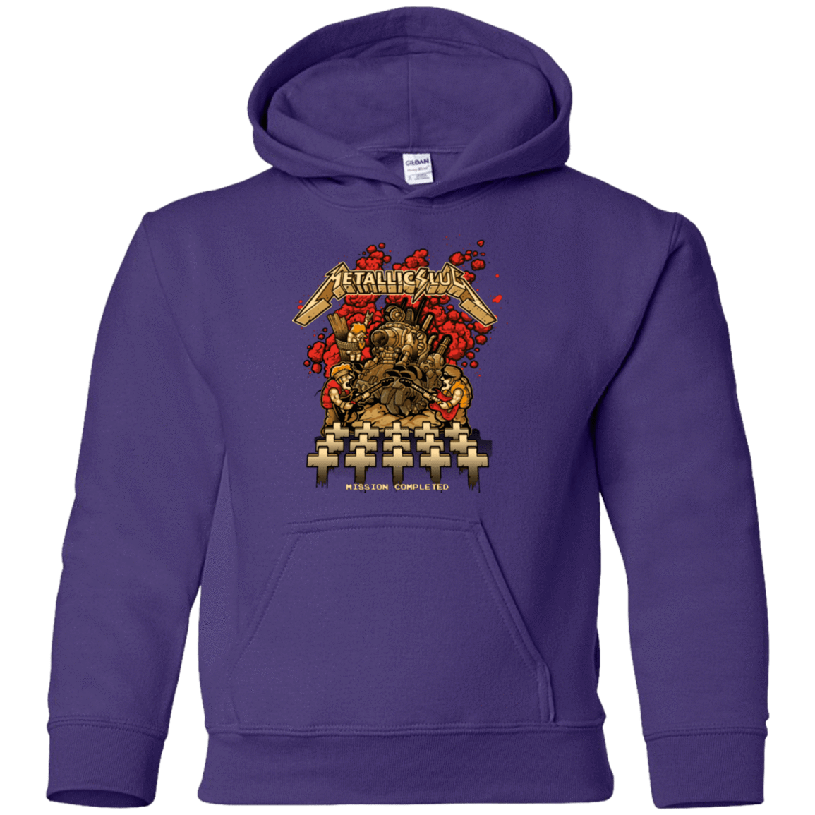 Sweatshirts Purple / YS METALLIC SLUG Youth Hoodie