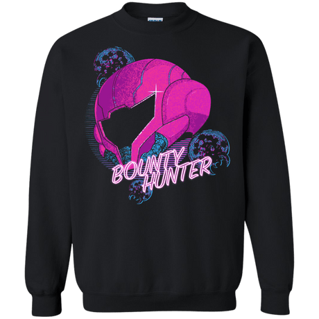 Sweatshirts Black / Small Metroid Helmet 80's Crewneck Sweatshirt