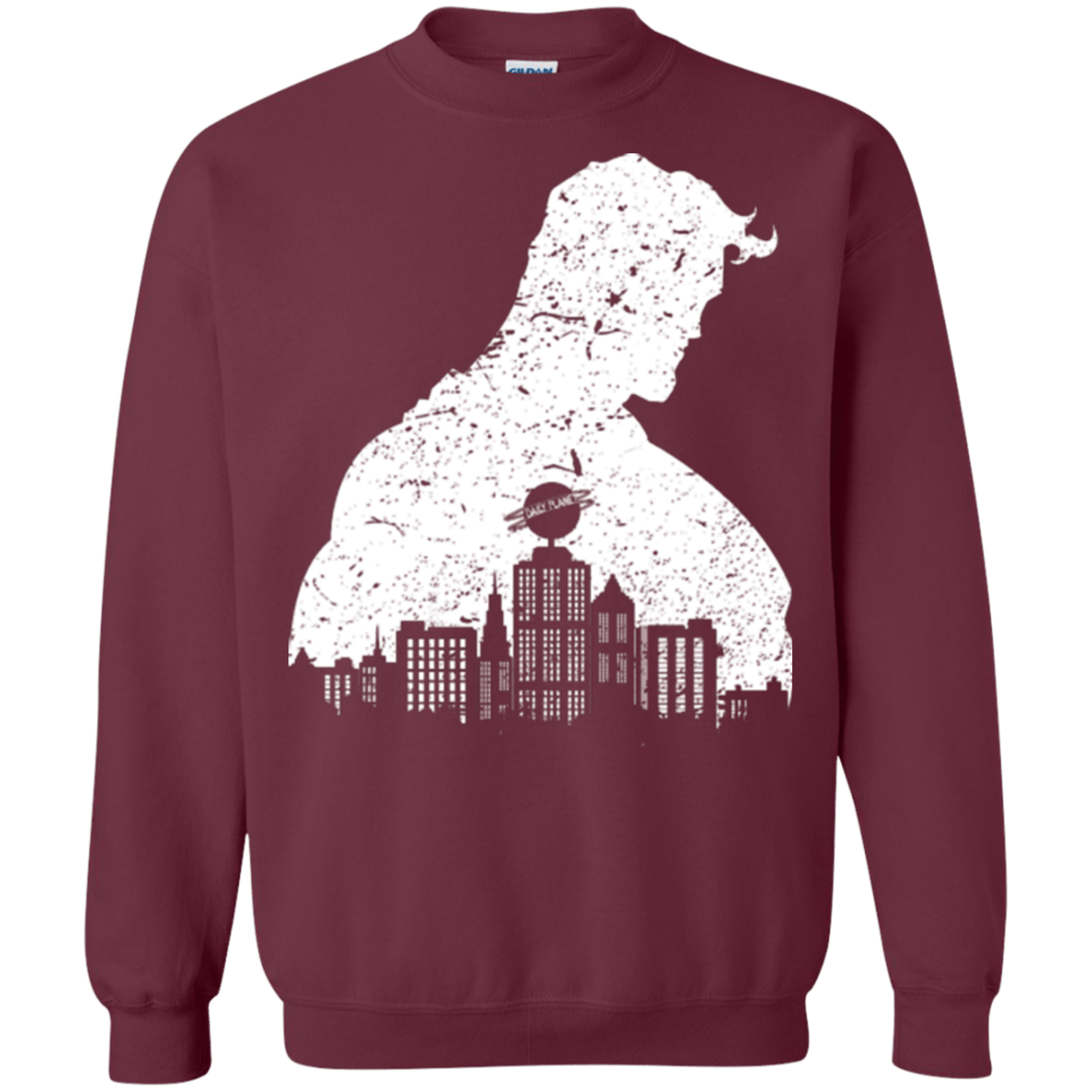 Sweatshirts Maroon / Small Metropolis Shadow Crewneck Sweatshirt