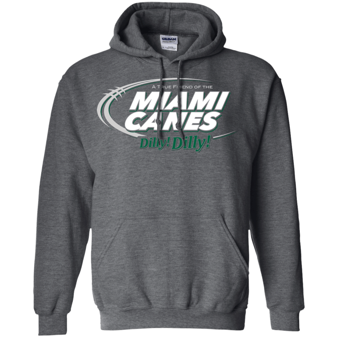 Sweatshirts Dark Heather / Small Miami Dilly Dilly Pullover Hoodie