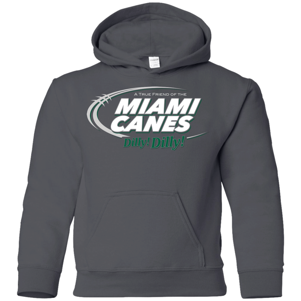 Sweatshirts Charcoal / YS Miami Dilly Dilly Youth Hoodie