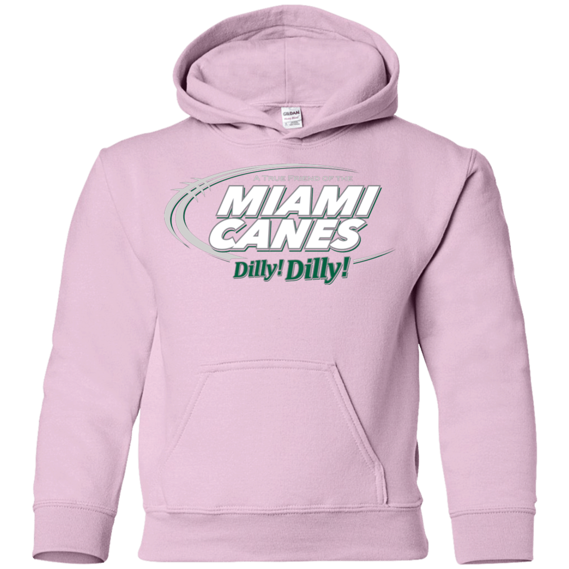Sweatshirts Light Pink / YS Miami Dilly Dilly Youth Hoodie