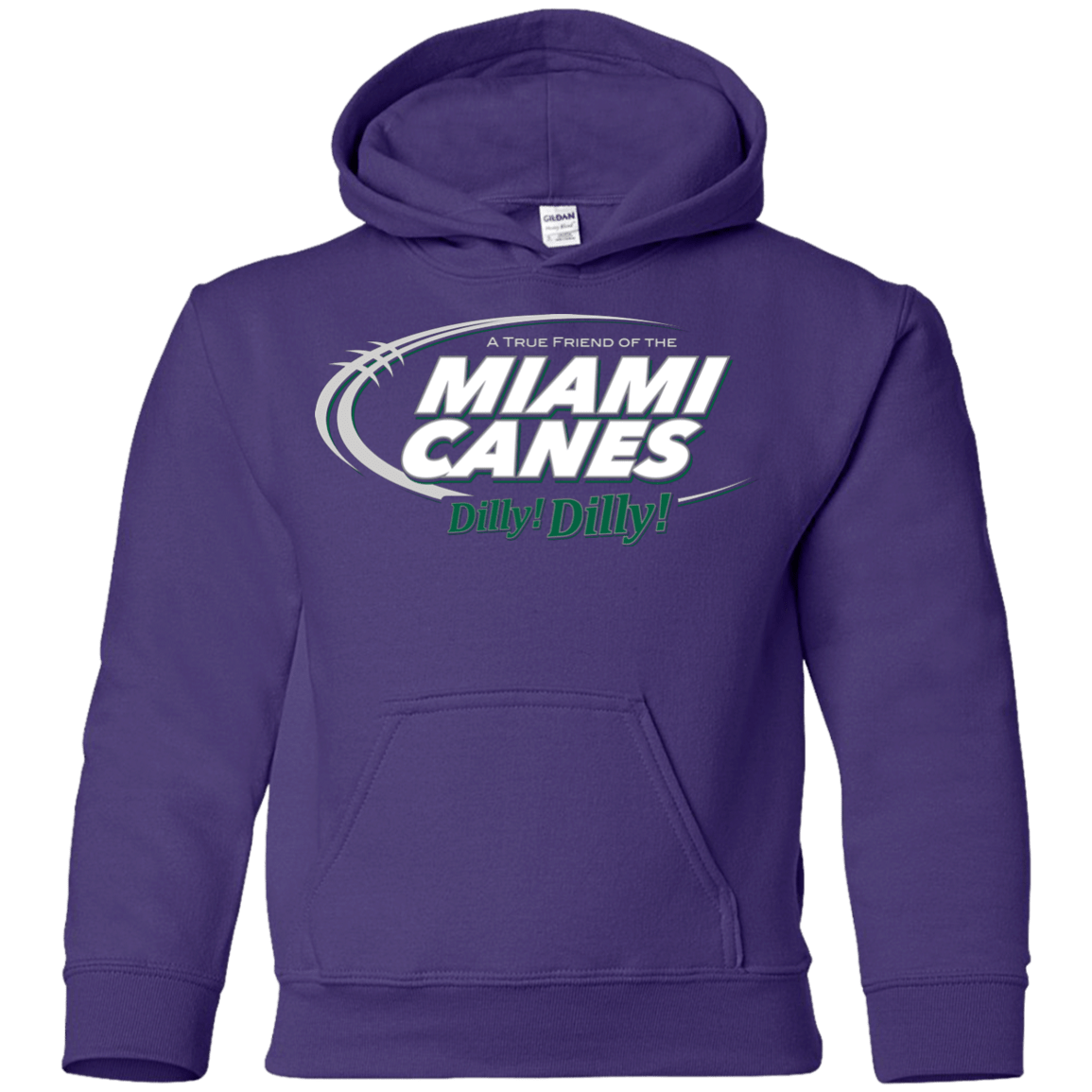 Sweatshirts Purple / YS Miami Dilly Dilly Youth Hoodie