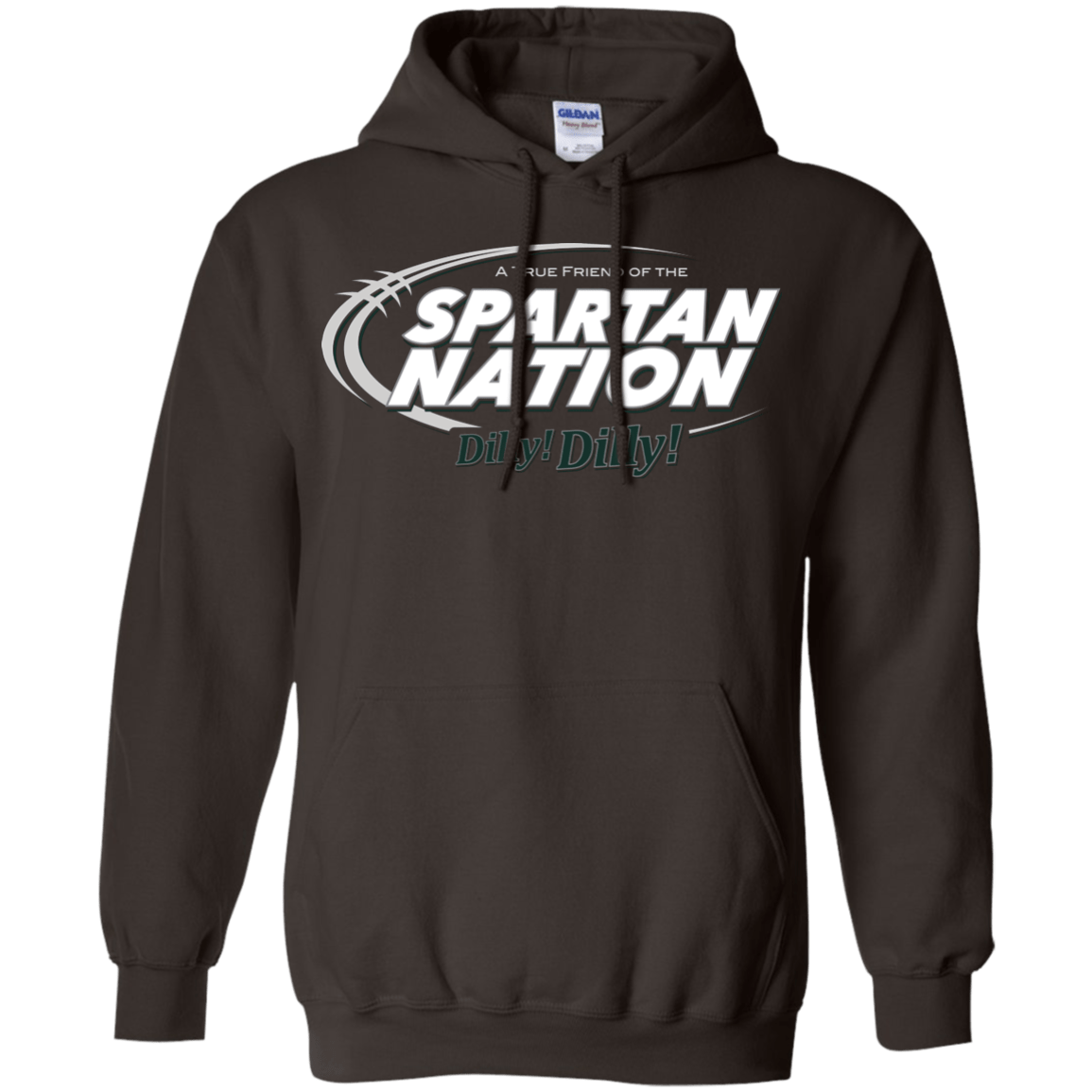 Sweatshirts Dark Chocolate / Small Michigan State Dilly Dilly Pullover Hoodie