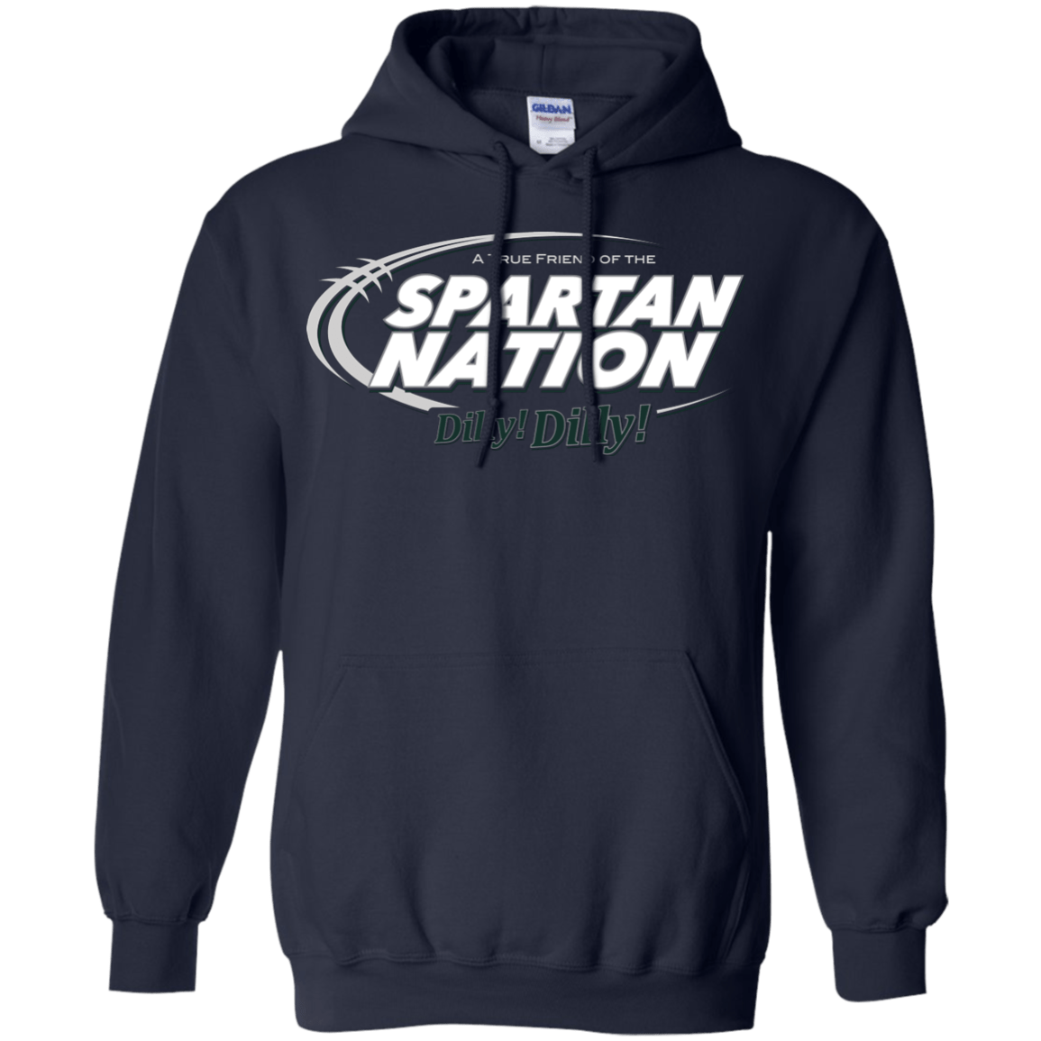 Sweatshirts Navy / Small Michigan State Dilly Dilly Pullover Hoodie