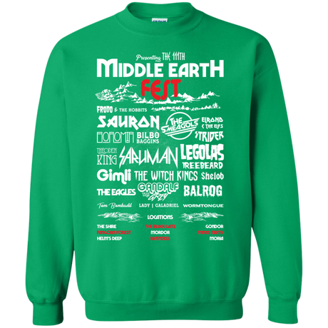 Sweatshirts Irish Green / S Middle Earth Fest Crewneck Sweatshirt