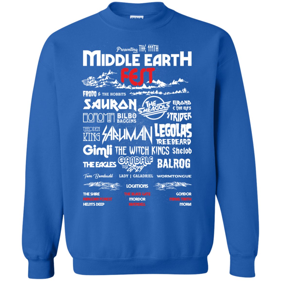 Sweatshirts Royal / S Middle Earth Fest Crewneck Sweatshirt