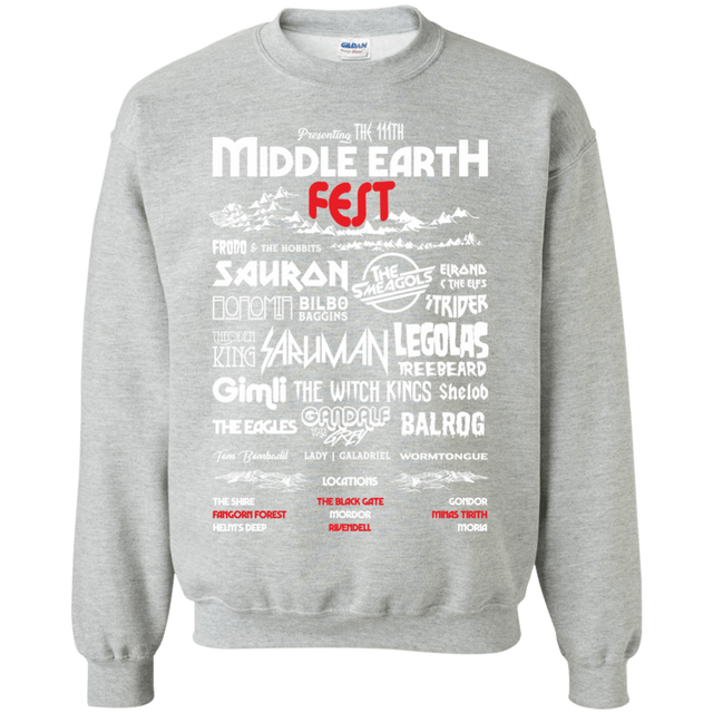 Sweatshirts Sport Grey / S Middle Earth Fest Crewneck Sweatshirt