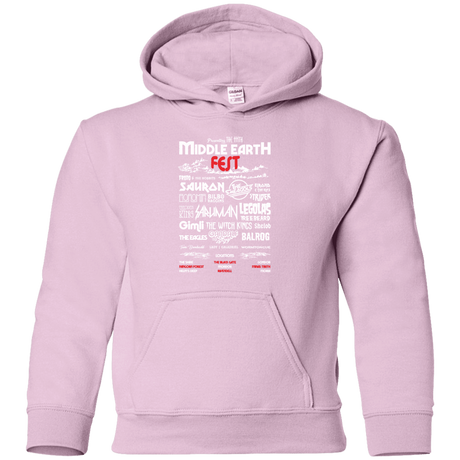 Sweatshirts Light Pink / YS Middle Earth Fest Youth Hoodie