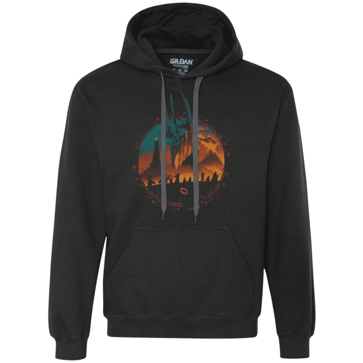 Sweatshirts Black / S Middle Earth Quest Premium Fleece Hoodie