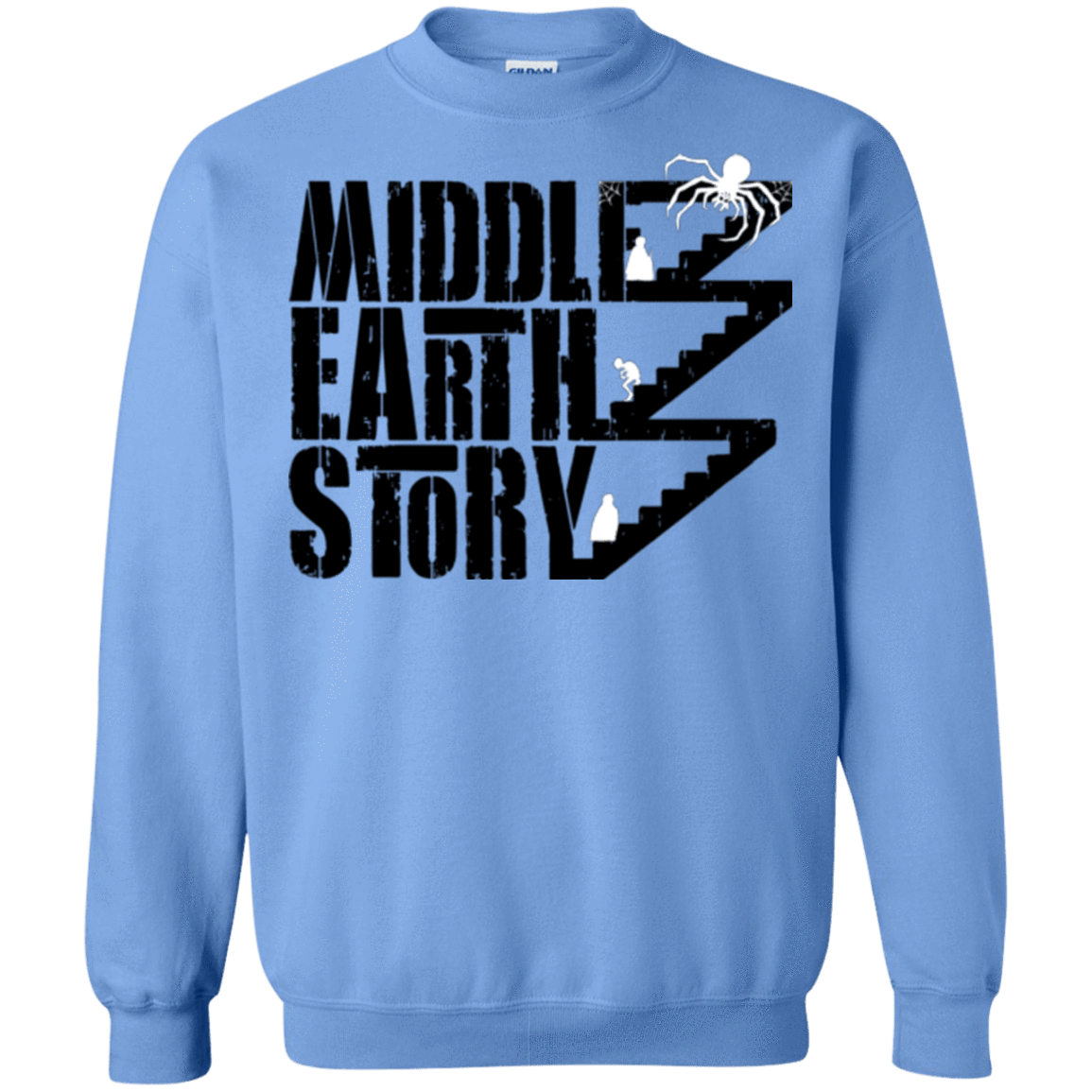 Sweatshirts Carolina Blue / Small Middle Earth Story Crewneck Sweatshirt