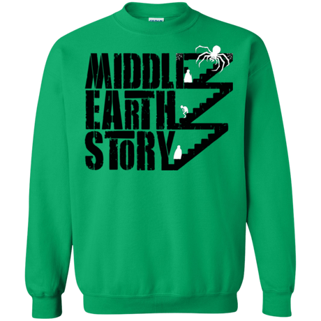 Sweatshirts Irish Green / Small Middle Earth Story Crewneck Sweatshirt