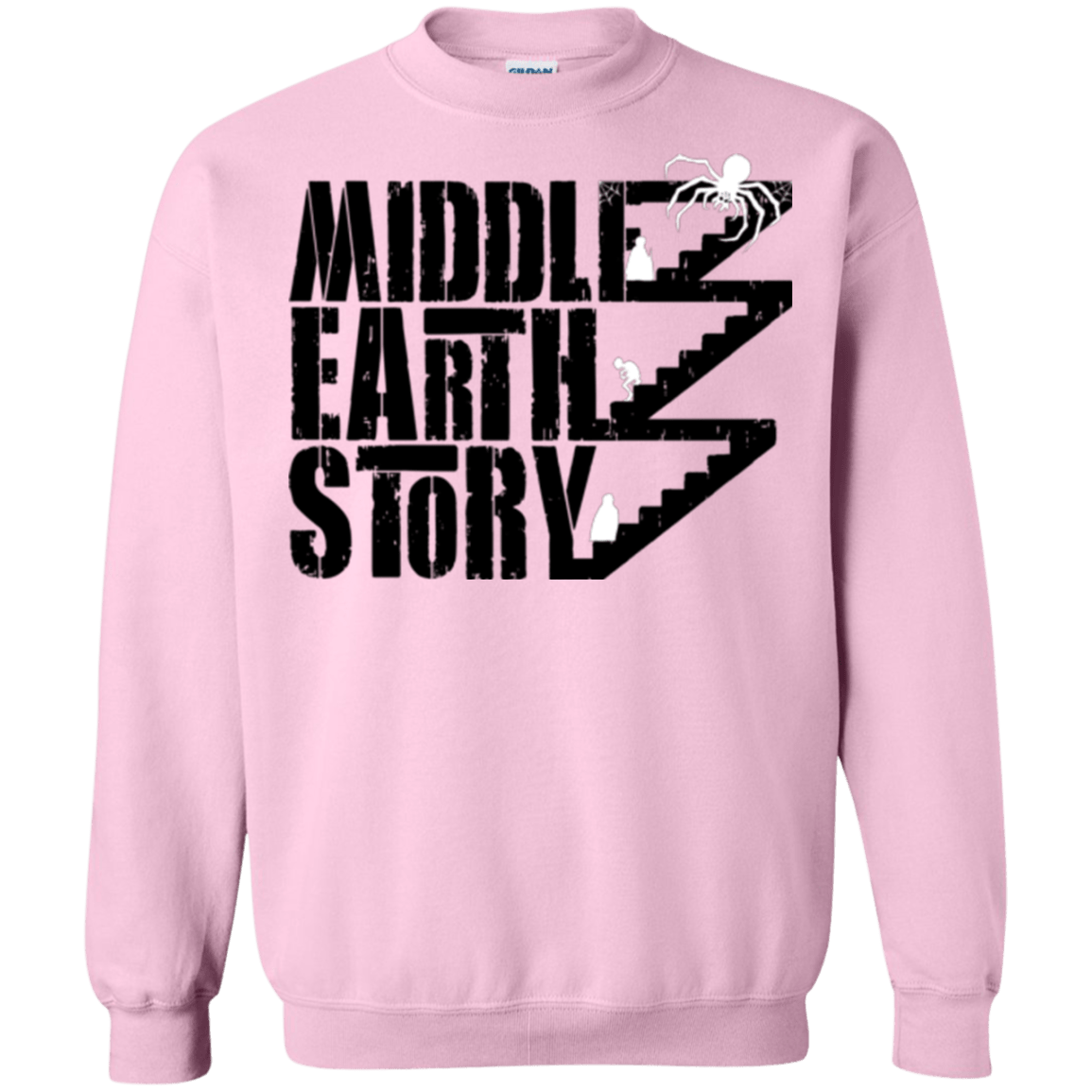 Sweatshirts Light Pink / Small Middle Earth Story Crewneck Sweatshirt