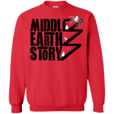 Sweatshirts Red / Small Middle Earth Story Crewneck Sweatshirt