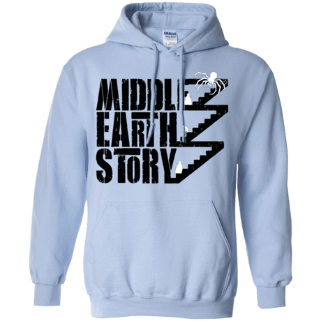 Sweatshirts Light Blue / Small Middle Earth Story Pullover Hoodie