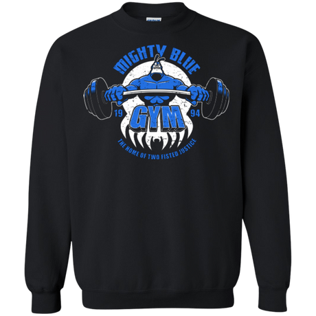 Sweatshirts Black / Small Mighty Blue Gym Crewneck Sweatshirt