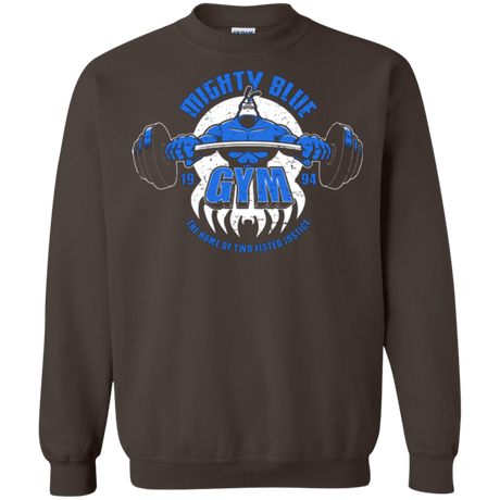 Sweatshirts Dark Chocolate / Small Mighty Blue Gym Crewneck Sweatshirt