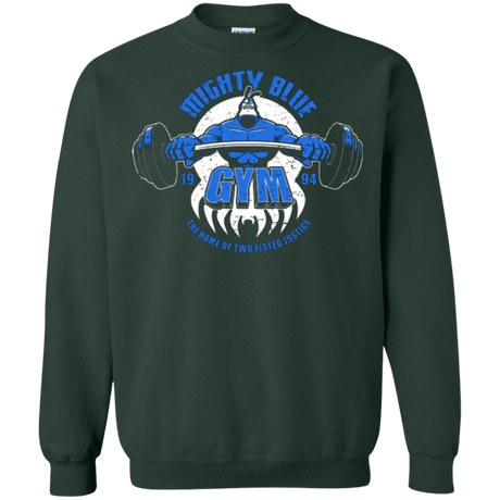 Sweatshirts Forest Green / Small Mighty Blue Gym Crewneck Sweatshirt