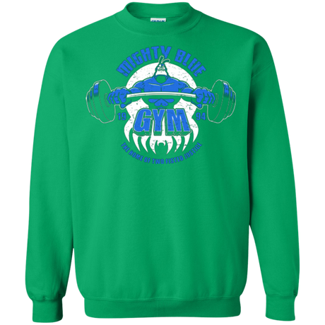 Sweatshirts Irish Green / Small Mighty Blue Gym Crewneck Sweatshirt