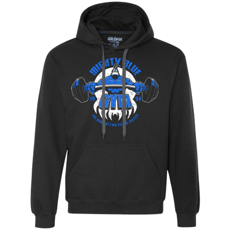 Sweatshirts Black / Small Mighty Blue Gym Premium Fleece Hoodie