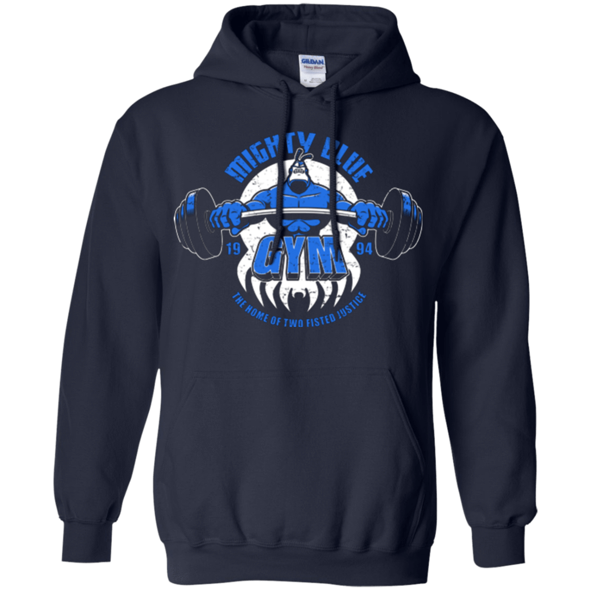 Sweatshirts Navy / Small Mighty Blue Gym Pullover Hoodie