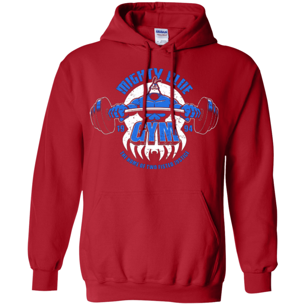 Sweatshirts Red / Small Mighty Blue Gym Pullover Hoodie