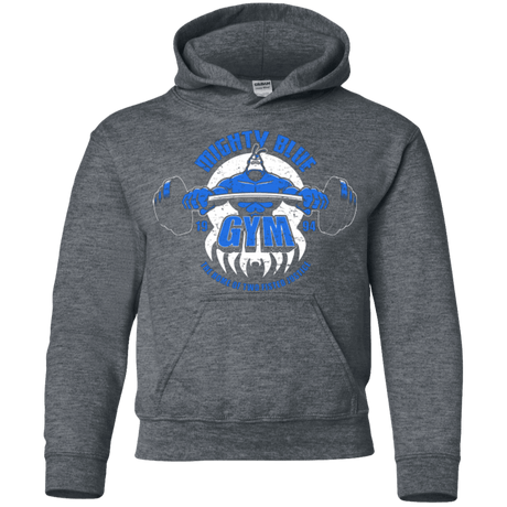 Sweatshirts Dark Heather / YS Mighty Blue Gym Youth Hoodie