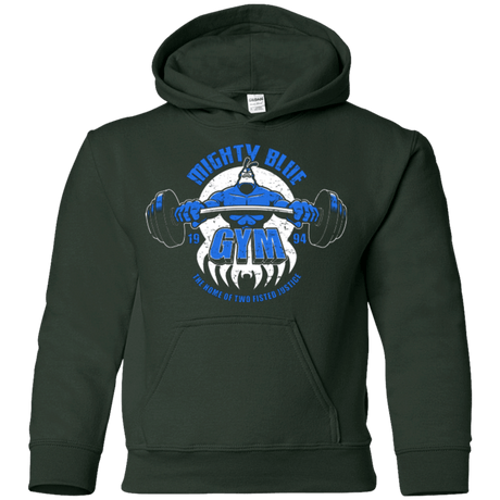 Sweatshirts Forest Green / YS Mighty Blue Gym Youth Hoodie