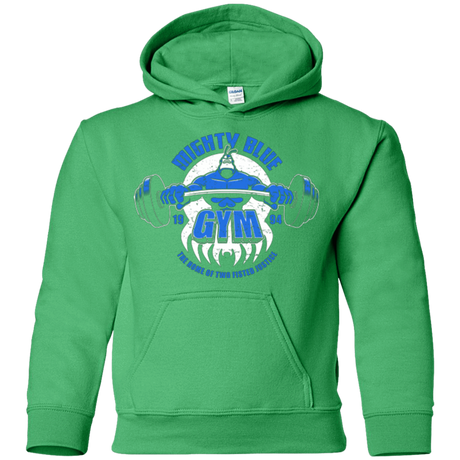 Sweatshirts Irish Green / YS Mighty Blue Gym Youth Hoodie