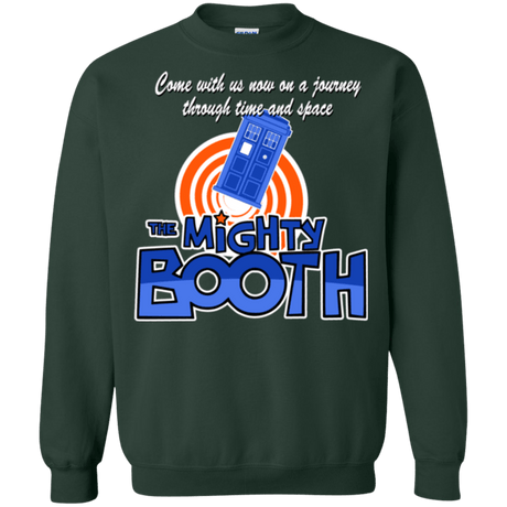 Sweatshirts Forest Green / Small Mighty Booth Crewneck Sweatshirt